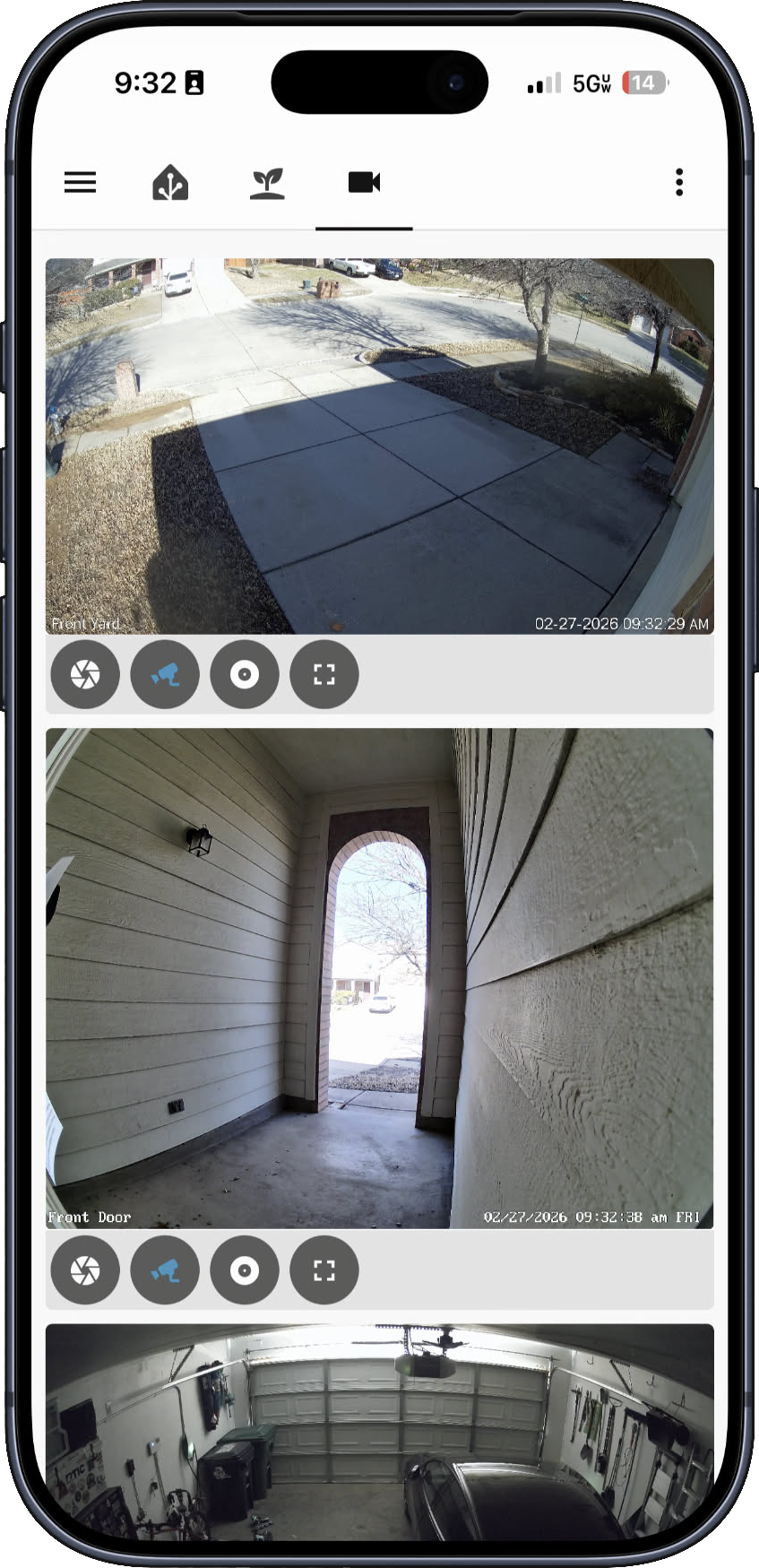 Camera Dashboard Mobile